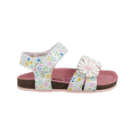 Primigi Sandalo Bambina Bianco con Stampa Floreale Multi