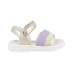 Primigi Sandalo Bambina in Pelle Platino Glicine
