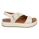Inuovo Sandalo Donna in Pelle Crema con Platform