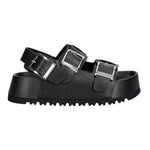 Buffalo Jane Athena Buckle Sandalo Donna Platform Nero on Fibbie