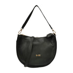 M Brc Borsa a Spalla Mezzaluna Media Donna Linea Sole Nera