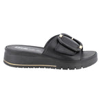 Enval Soft Ciabatta Donna Nera con Fibbia