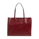 The Bridge Shopper Donna Mirra in Pelle Barolo