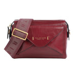 The Bridge Tracolla Donna Linea Frida in Pelle Barolo