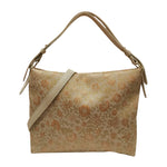 Caleidos Borsa a Spalla Donna Beige in Tessuto Floreale