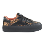 Buffalo Cajo Sneakers Platform Donna Leopardato Nero