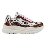 Buffalo Sprint Sneakers Donna Beige Rosa Leopardato