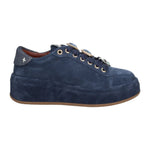 Gio+ Oliva Sneakers Platform Donna in Camoscio Blu Gioiello