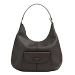 The Bridge Borsa a Spalla Martina Donna in Pelle Moka con Tasca Frontale