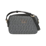 By Byblos Camera Bag Donna in Ecopelle Nero Grigio con Stampa Logata
