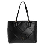 By Byblos Shopper Donna Trapuntata Nera in Ecopelle