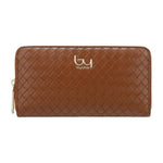 By Byblos Portafoglio Donna Intrecciato Cuoio con Zip