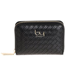 By Byblos Portafoglio Piccolo Donna Intrecciato Nero con Zip