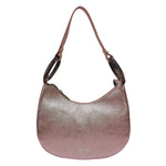 M Brc Borsa a Spalla Donna Linea Cristal Clicine in Pelle Metallizzata
