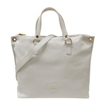 M Brc Borsa a Spalla Donna Linea Bom Bom in Pelle Bianco