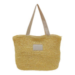 Refresh Borsa a Spalla Donna in Raffia Gialla