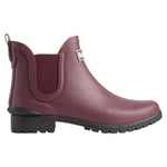 Barbour Stivaletto Donna in Gomma Fico con Tacco Largo Alto 30mm