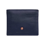 Aeronautica Militare Portafoglio Uomo New Plate in Pelle Blu
