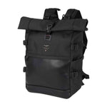 Aeronautica Militare Zaino Uomo in Tessuto Nero Roll-Up