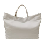 M Brc Borsa a Mano Grande Donna Linea Block Bianca
