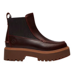 Timberland Beatles Donna in Pelle Bordeaux con Plateau Stone Street