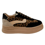 Janet&Janet Sneakers Donna Nero Marrone Platform