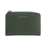 Coccinelle Portafoglio Metallic Donna in Pelle Martellata Verde