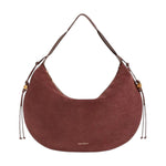 Coccinelle Borsa a Spalla Grande Donna Thess in Camoscio Viola