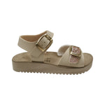 GoldStar Sandalo Bambina Beige con Dettaglio Glitterato