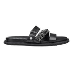 Cult Clw Ciabatta Donna Nera in Pelle e Strass