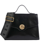 The Bridge Borsa a Mano Donna Irene in Pelle Nera con Doppia Tracolla