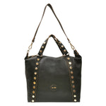 M Brc Borsa a Mano Donna Linea Coins Nera con Tracolla