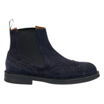 Frau Beatles Uomo in Camoscio Blu Stile Inglese