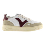 Victoria Sneakers Donna Bianca Bordeaux in Pelle e Camoscio