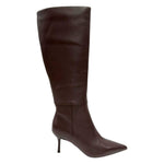 Chiconic Stivale Donna in Pelle Moro con Tacco a Stiletto Alto 70mm