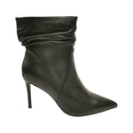 Chiconic Tronchetto Donna in Pelle Nera Arriccio con Tacco a Stiletto Alto 90mm