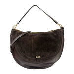 M Brc Borsa a Spalla Donna in Pelle e Camoscio Moro Linea Sole
