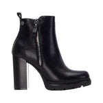 Refresh Stivaletto Donna Nero con Tacco Alto 100mm e Plateau