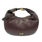 M Brc Borsa a Spalla Donna Linea Tubolar in Pelle Moro Media