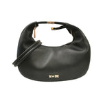 M Brc Borsa a Spalla Donna Linea Tubolar in Pelle Nera Piccola