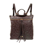 M Brc Zaino Donna Linea Print in Pelle Moro