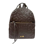 M Brc Zaino Donna Linea Print Moro con Tasca Frontale