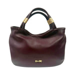 M Brc Borsa a Spalla Donna Linea Tubolar Borgogna Media con Doppio Manico
