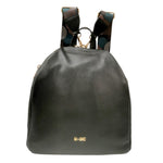 M Brc Zaino Donna in Pelle Nera con Doppi Spallacci Linea Obona