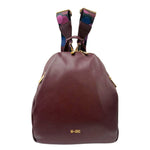 M Brc Zaino Donna in Pelle Borgogna con Doppi Spallacci Linea Obona