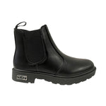 Cult Young Bealtes Unisex Bambino Nero in Ecopelle con Zip Numero 35/36/37/38
