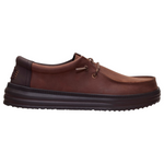 Hey Dude Rev Tumbled Leather Slip On Uomo in Pelle Cioccolato