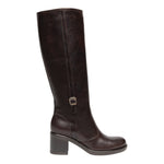 Nero Giardini Stivale Donna in Pelle Moro con Tacco Largo Alto 65mm