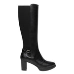 Nero Giardini Stivale Donna Nero in Pelle con Elastico e Tacco Alto 75mm
