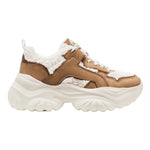 Buffalo Bliss Warm Sneakers Donna Cognac Crema con Pelliccia